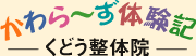 かわら〜ず体験記　くどう整体院