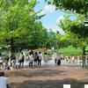 大人気のグリーンヒルズの噴水広場!