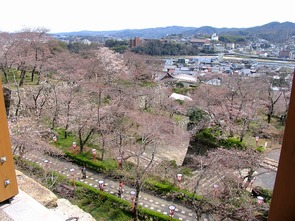 備中櫓からみた市内の様子