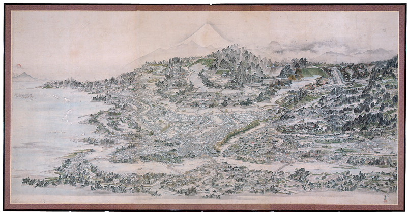 200年前の江戸の眺望と東京スカイツリー「江戸一目図屏風 200年前の江戸の眺望と東京スカイツリー「江戸一目図屏風