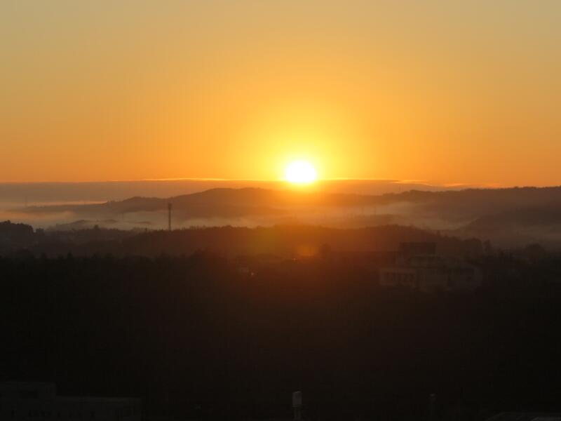 2020年鶴山公園から拝む初日の出 - 津山瓦版