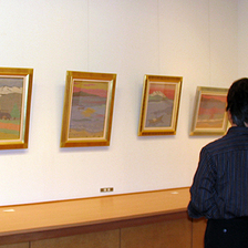 「井西静馬つづれ画展」と「いけばな池坊展」（2010年9月）