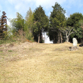 田熊　八幡宮神事場と南参道口の石碑群