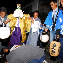 岡山県重要無形民俗文化財　梶並神社「当人祭」