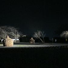 津山城（鶴山公園）ライトアップ（本丸の夜景）