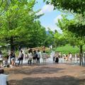 大人気のグリーンヒルズの噴水広場！