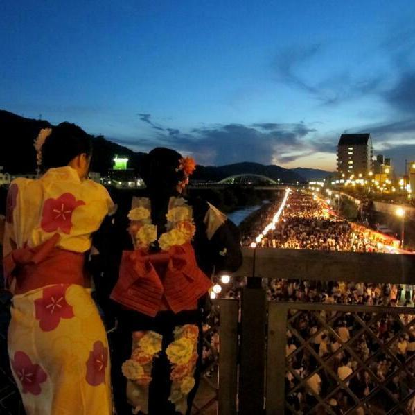 2016 「津山納涼ごんごまつり　in　吉井川」の花火