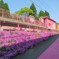 「恋山形駅」がピンクに染まった頃。