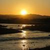 津山の夕日に魅せられて。