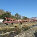 千代稲荷神社と赤い太鼓橋