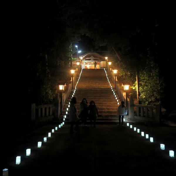 2021 大隅神社の大晦日年越し燈路