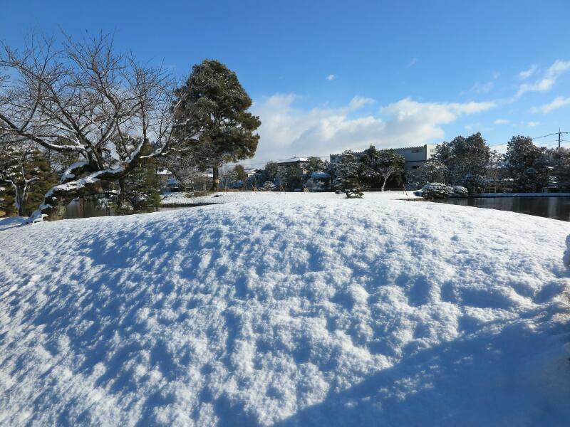 2025年2月 雪の衆楽園 - 津山瓦版