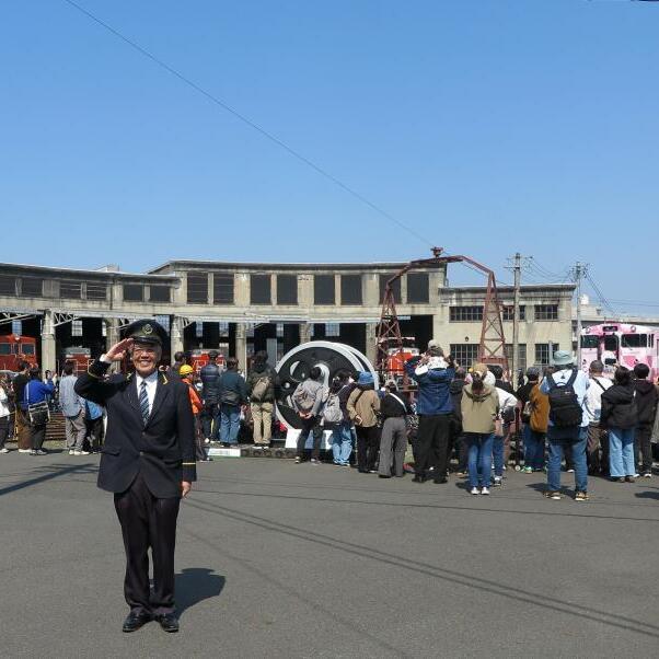 津山まなびの鉄道館　転車台回転実演・森芸アフターイベント