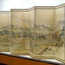 鍬形蕙斎が描いた「津山景観図屛風」